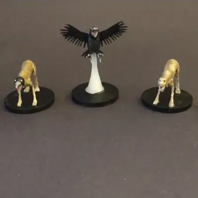 Chó Khổ Sở và Quạ Thối Miniatures (Nghệ Thuật Fan Bloodborne)