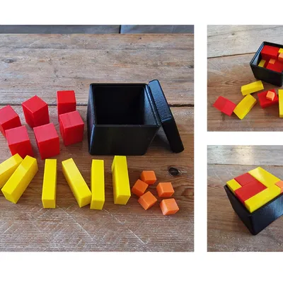 Câu đố trong hộp gỗ với thiết kế độc đáo