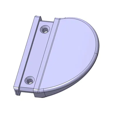 Tay nắm cửa ban công với khoảng cách lỗ 48 mm