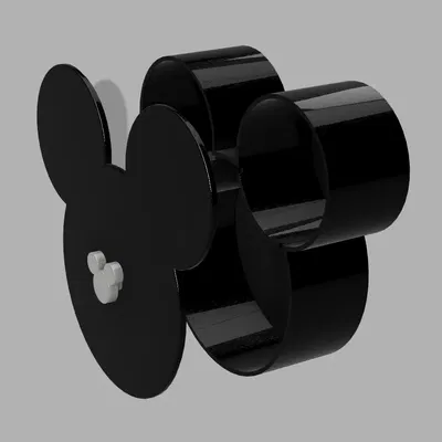 Hộp trang sức Mickey với 3 ngăn bên trong