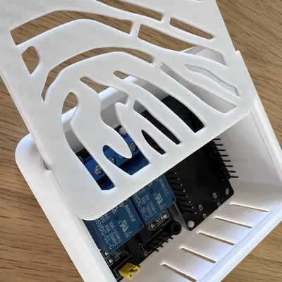 Vỏ hộp cho bảng ESP32 và relay đôi