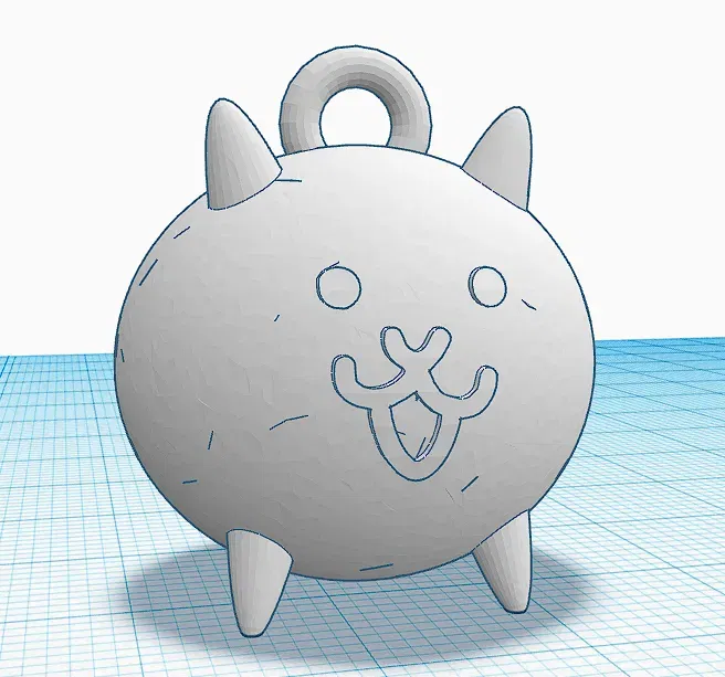 Móc khóa mèo từ trò chơi The Battle Cats - Image 1