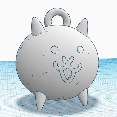 Móc khóa mèo từ trò chơi The Battle Cats