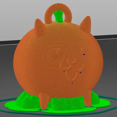 Móc khóa mèo từ trò chơi The Battle Cats