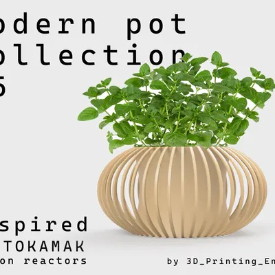 Bộ chậu hiện đại #5 - Lấy cảm hứng từ thiết kế tokamak