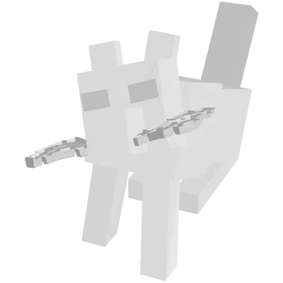 Chó sói Minecraft ngồi với hoặc không có xương