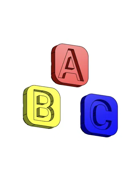 Chữ cái in hoa lớn cho Qube 500 - Image 1