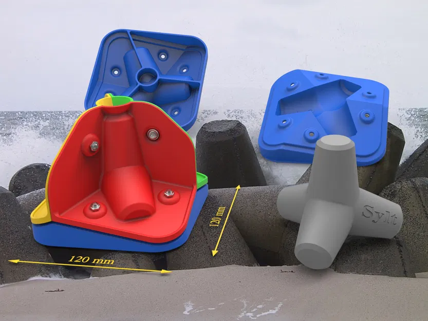 Mô hình tetrapode nghệ thuật Sylt 3D - Image 1