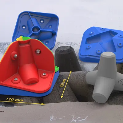 Mô hình tetrapode nghệ thuật Sylt 3D