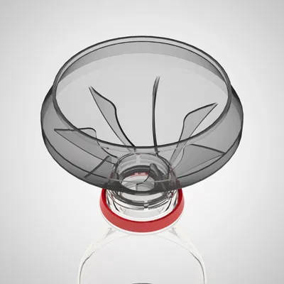 Bình đựng nước ngọt với phễu hút ẩm và giảm độ nảy