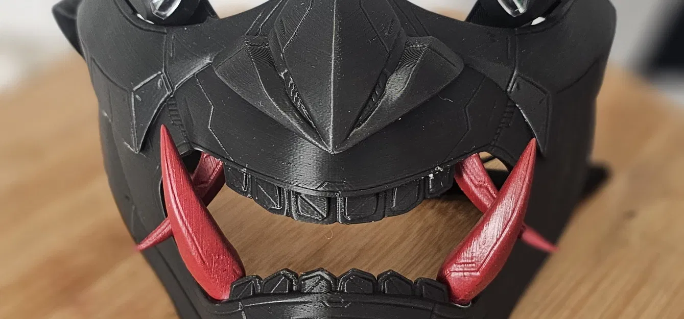 Mặt nạ LED Oni phong cách Cyberpunk - Image 3