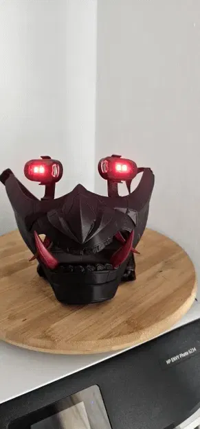 Mặt nạ LED Oni phong cách Cyberpunk - Image 5