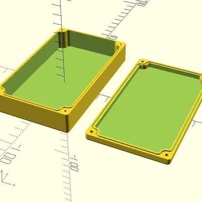 Vỏ chống nước hình chữ nhật tùy chỉnh bằng openscad