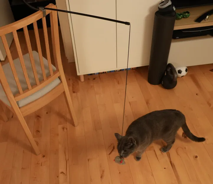 Giá đỡ cho đồ chơi mèo gắn trên ghế - Image 1