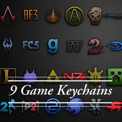 Móc khóa trò chơi với 9 nhân vật khác nhau