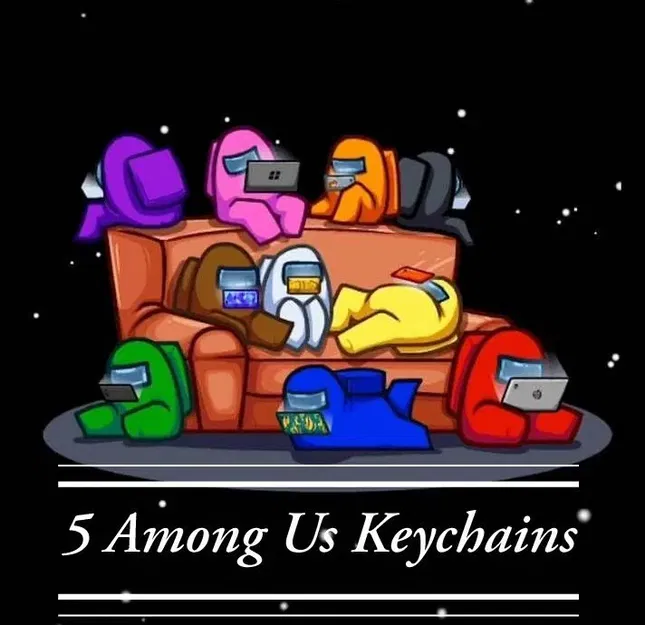 Móc khóa Among Us với 5 nhân vật khác nhau - Image 1