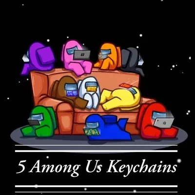 Móc khóa Among Us với 5 nhân vật khác nhau