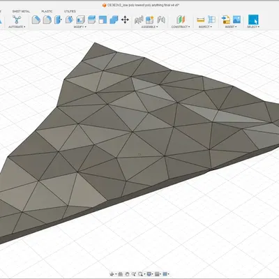 Bề mặt poly thấp với kết cấu tinh tế