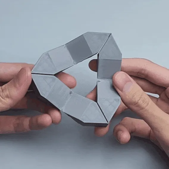 Cấu trúc kaleidocycle linh hoạt in 3D bằng vật liệu dẻo - Image 1