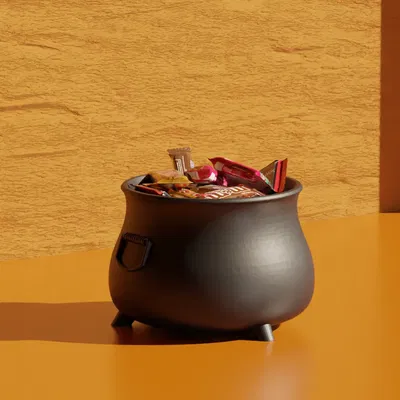 Bát cauldron trang trí Halloween