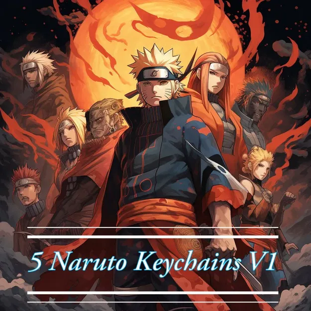 Đồ chơi móc khóa Naruto V1 với 5 nhân vật khác nhau - Image 1