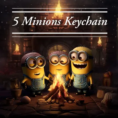Móc khóa Minions với 3 nhân vật khác nhau
