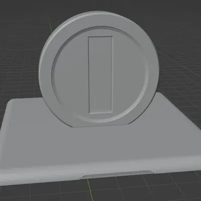 Nắp với tay cầm hình đồng xu