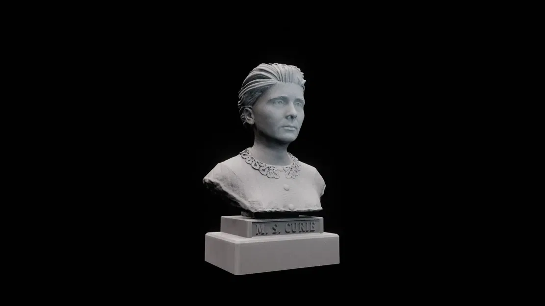 Tượng bán thân Marie Curie chi tiết - Image 1