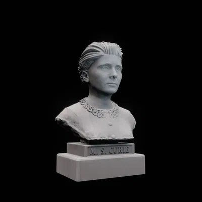 Tượng bán thân Marie Curie chi tiết