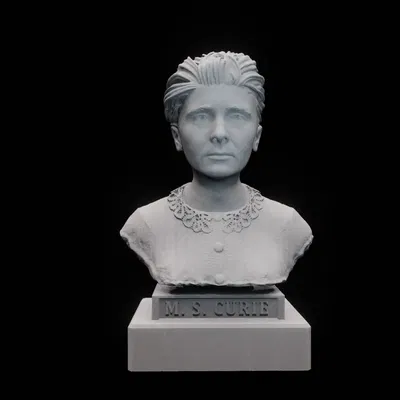 Tượng bán thân Marie Curie chi tiết