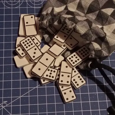 Bộ domino đôi chín 55 viên