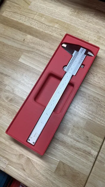 Giá đỡ thước kẹp Mitutoyo 150mm Gridfinity xếp chồng 2x6x6U - Image 1