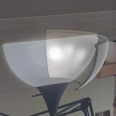 Chắn sáng một phần cho chao đèn bàn