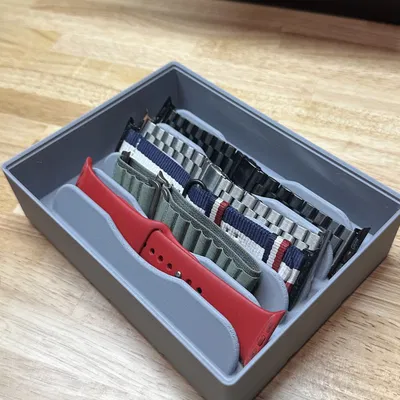 Giá đỡ dây đeo Apple Watch Gridfinity - 3x4x6U - Có thể xếp chồng