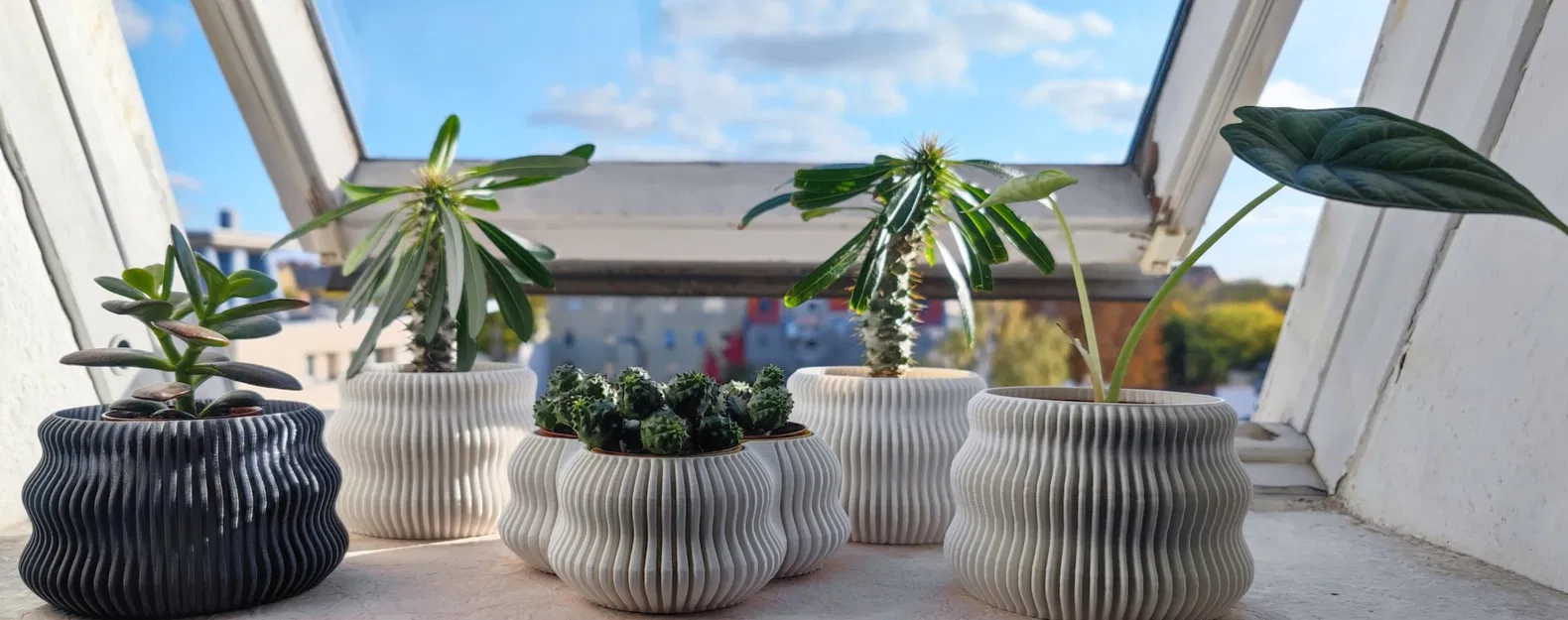 Bình hoa finvase có thể mở rộng với triplevase bên trong - Image 1