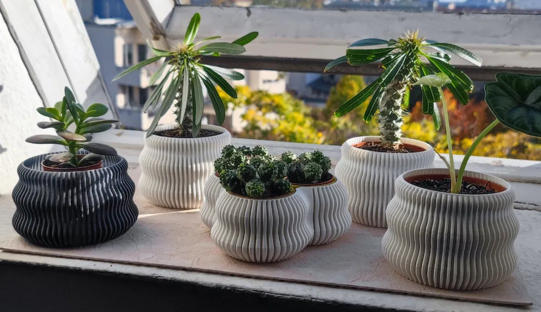 Bình hoa finvase có thể mở rộng với triplevase bên trong - Image 2