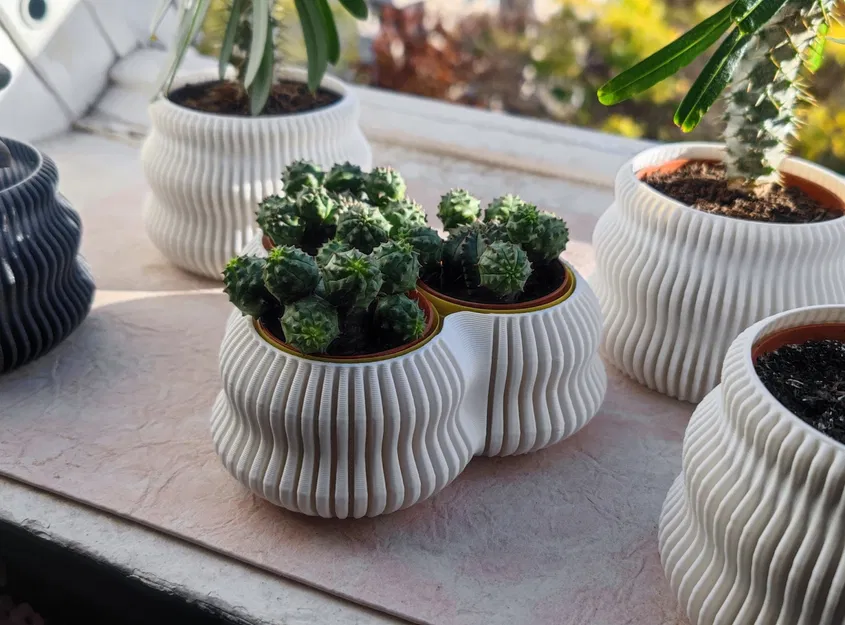 Bình hoa finvase có thể mở rộng với triplevase bên trong - Image 3