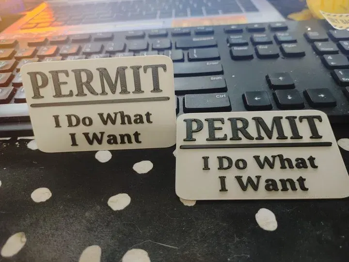 Ví phép mini "Tôi Làm Gì Tôi Muốn" kích thước thẻ tín dụng - Image 1