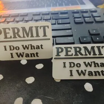 Ví phép mini "Tôi Làm Gì Tôi Muốn" kích thước thẻ tín dụng