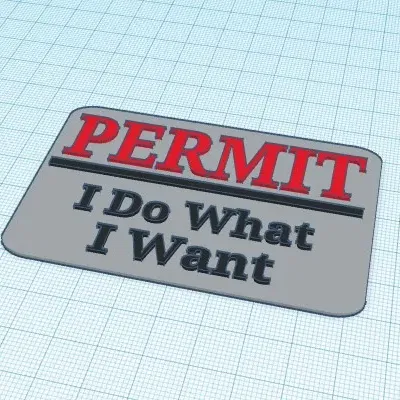 Ví phép mini "Tôi Làm Gì Tôi Muốn" kích thước thẻ tín dụng