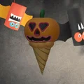 Bánh kem hình bí ngô Halloween trong ốc quế - Thumbnail 5