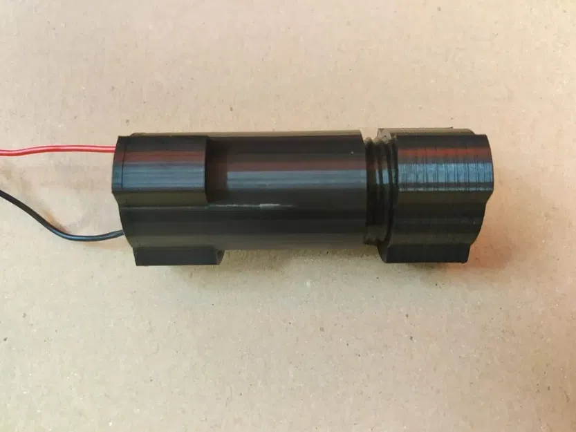 Vỏ ống pin 18650 với không gian cho dây tiếp xúc - Image 1