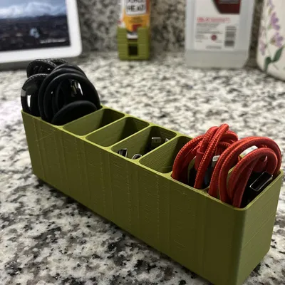 Giá đỡ cáp USB Gridfinity 1x4 cho tổ chức cáp