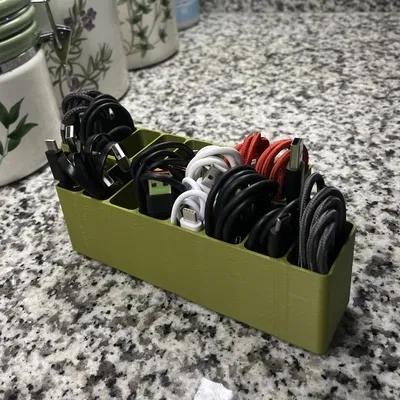 Giá đỡ cáp USB Gridfinity 1x4 cho tổ chức cáp