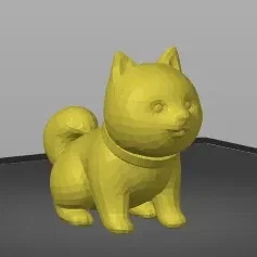 Chó Shiba Inu dễ thương trong thiết kế 3D