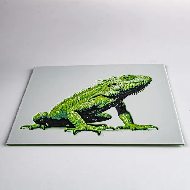Iguana HueForge cho bộ filament Polymaker Green - Image 2