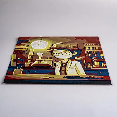 Nhân vật nhà khoa học Chibbi trong bộ Filament Polymaker