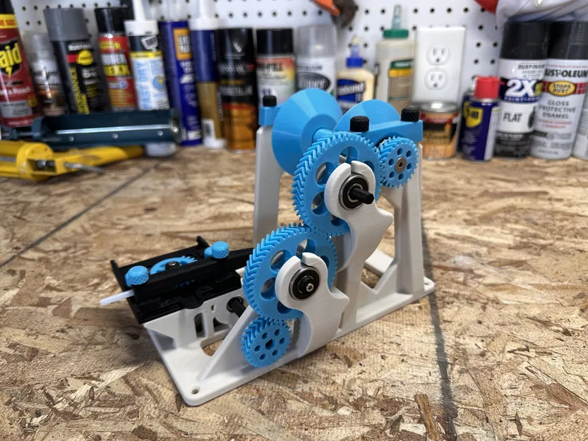 Cuộn filament tái chế 45mm với trục tay cầm chắc chắn - Image 1