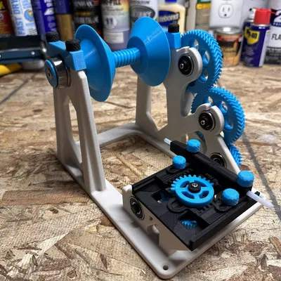 Cuộn filament tái chế 45mm với trục tay cầm chắc chắn