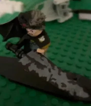 Tóc Asta và kiếm diệt quỷ từ Black Clover cho minifig Lego - Image 1